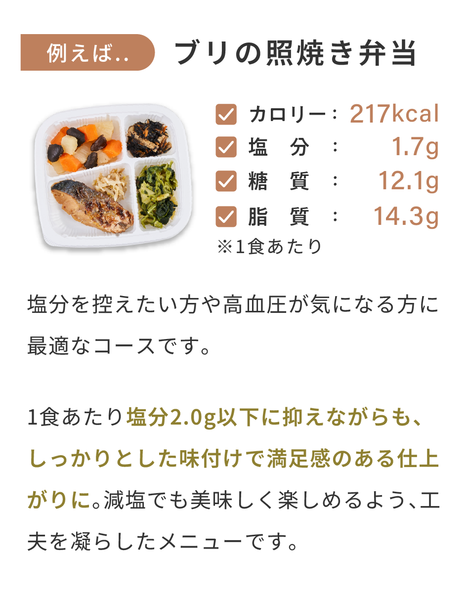 塩分制限コース説明画像