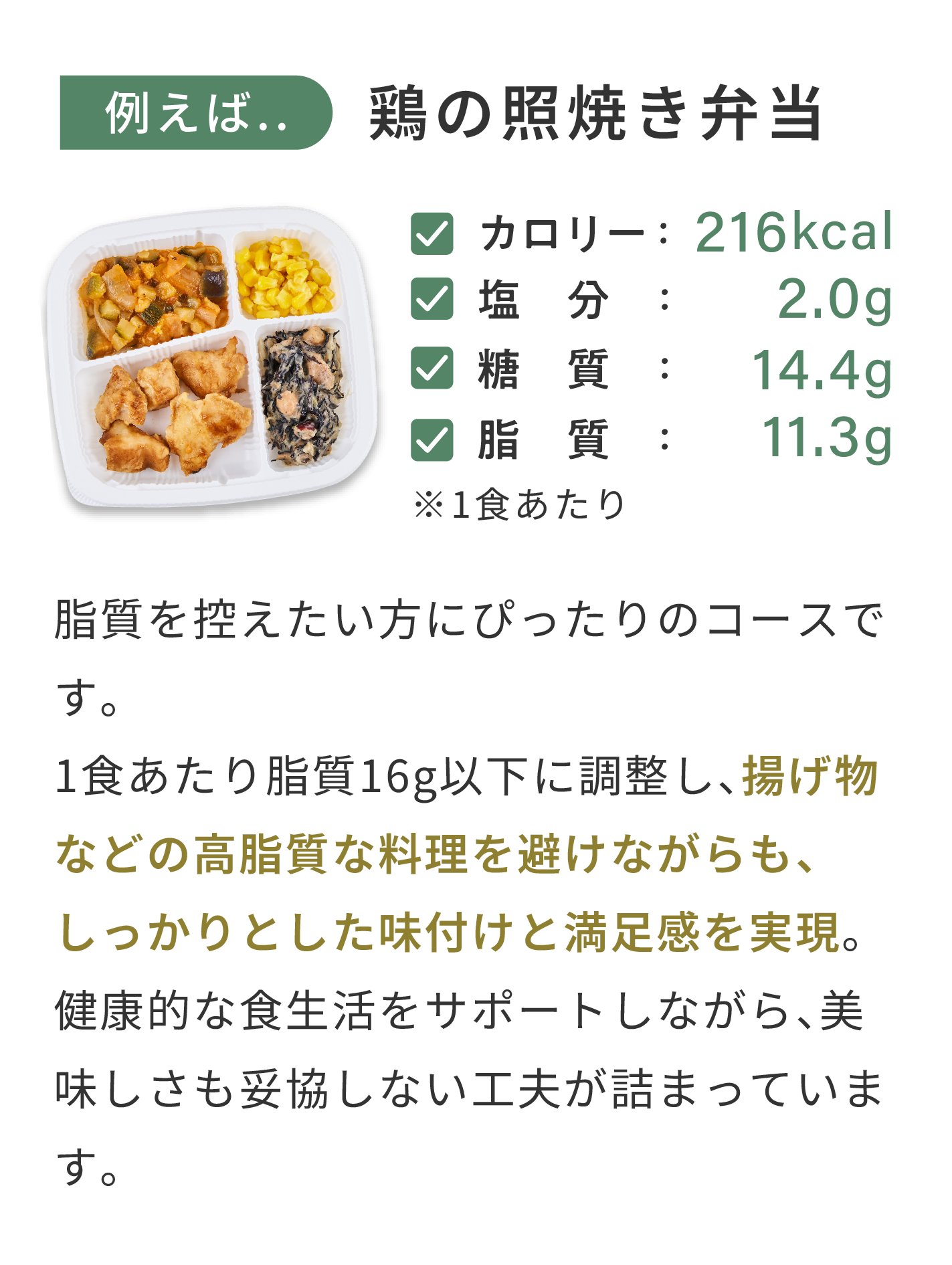 脂質制限コース説明画像