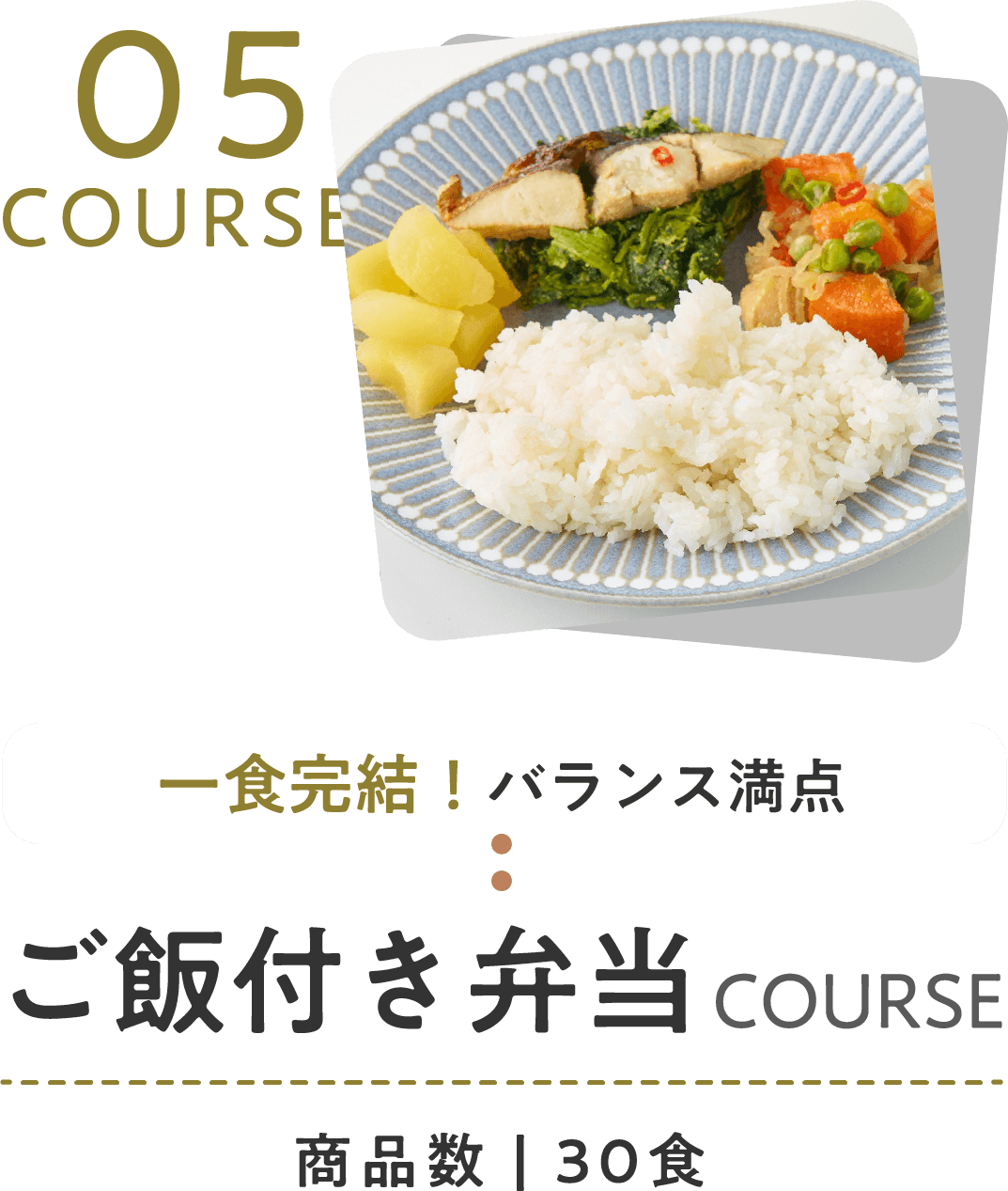 ご飯付き弁当コース