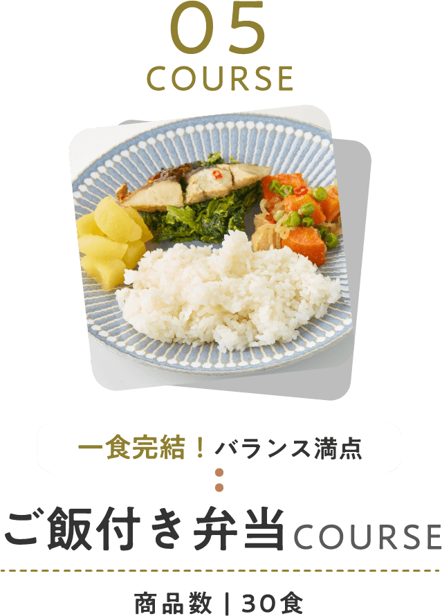 ご飯付き弁当コース